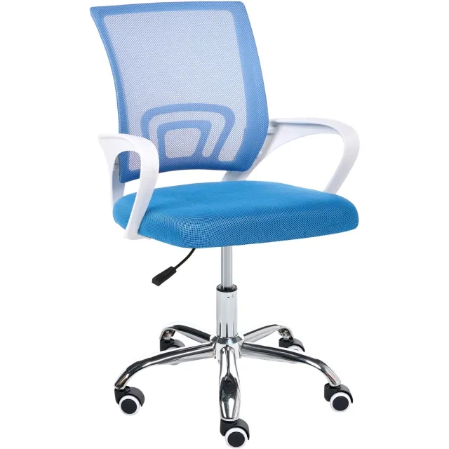 Beliani SOLID - Bureaustoel - Blauw - Polyester