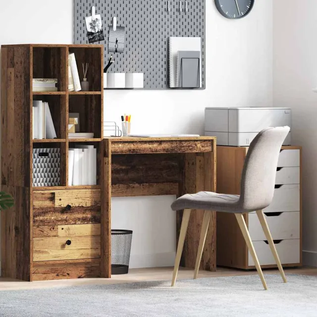 vidaXL Bureau Oudhout 70 x 40 x 76 cm bruin, foto 2