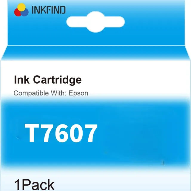 INKFIND T7607 Licht Zwart inktcartridge compatibel met Epson T7607 Geschikt voor Epson SureColor SC-P600 SC P600 SC P600 -1-pack LBK