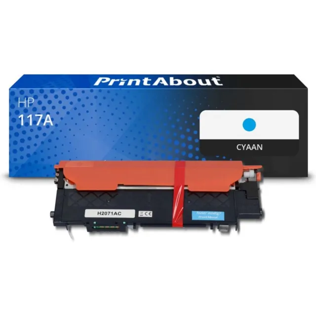 PrintAbout Huismerk HP 117A (W2071A) Toner Cyaan
