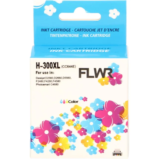 FLWR Cartridges / HP 300XL / kleur / Geschikt voor HP