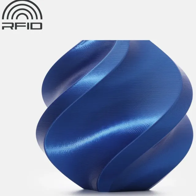 Bambulab Bambu Lab PLA Silk+ Blauw 1.75mm 1KG 3D Filament met Spoel – Hoogglans Zijde Effect – 3D Printer Filament