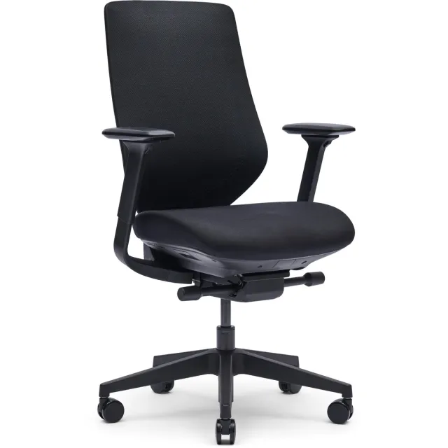 VDM. Yasmin bureaustoel, Pure Black zwart