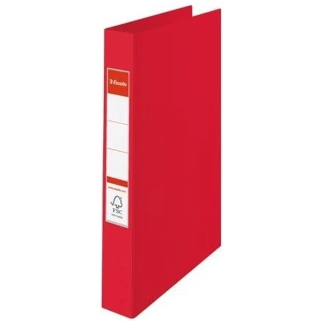 Esselte 2x Ringband mappen/ordners 2 gaats A4 rood - Documenten/papieren opbergen/bewaren - Kantoorartikelen