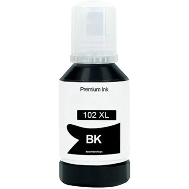 Inktkenners Inkt 1x Zwart Geschikt voor Epson EcoTank 102 / E102 ET-2700 2750 2751 2756 3700 3750 4750