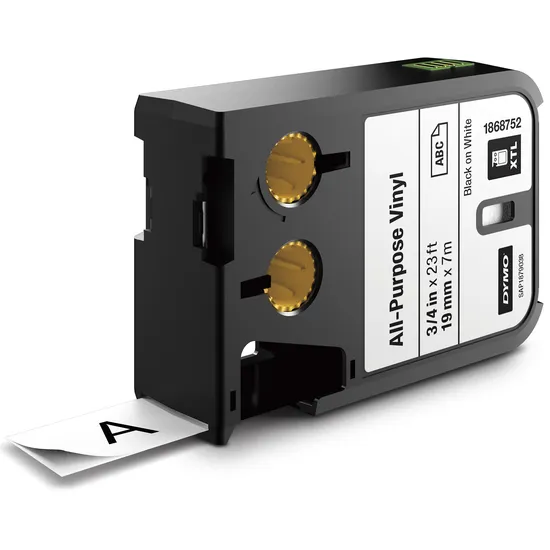 Dymo Labeltape Dymo XTL multifunctioneel 19mm zwart op wit