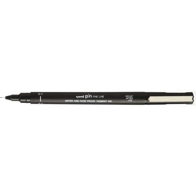 Uni-Ball Uni Pin fineliner, ronde punt, 0,1 mm, zwart