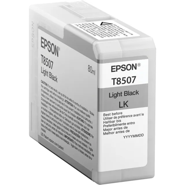 Epson T8507 - Inktcartridge / Licht Zwart - 80ML - UltraChrome HD Inkt