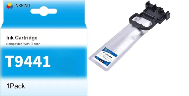 INKFIND T9441 Zwart Inktcartridge compatibel met Epson T944 (T9441) Hoge Capaciteit - 1-pack Zwart*1 Zwart x 1