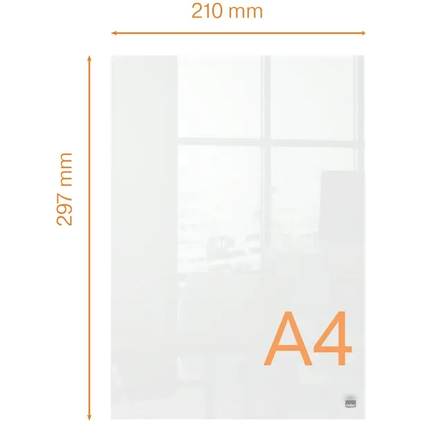 Nobo Notitiebord Nobo transparant acryl A4