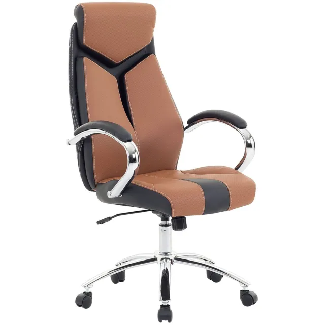 Beliani FORMULA - Bureaustoel - Goudbruin - Polyester