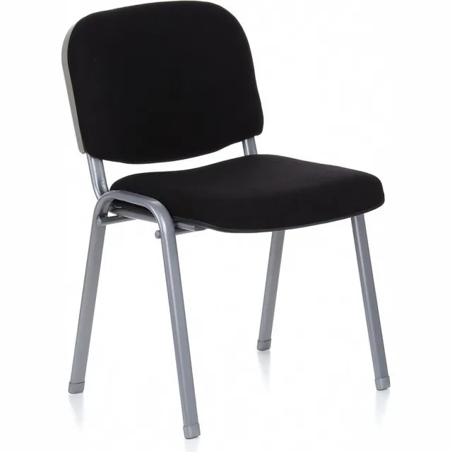 hjh office XT 600 - Bureaustoel - Conferentiestoel - Bezoekersstoel - Zwart / zilver
