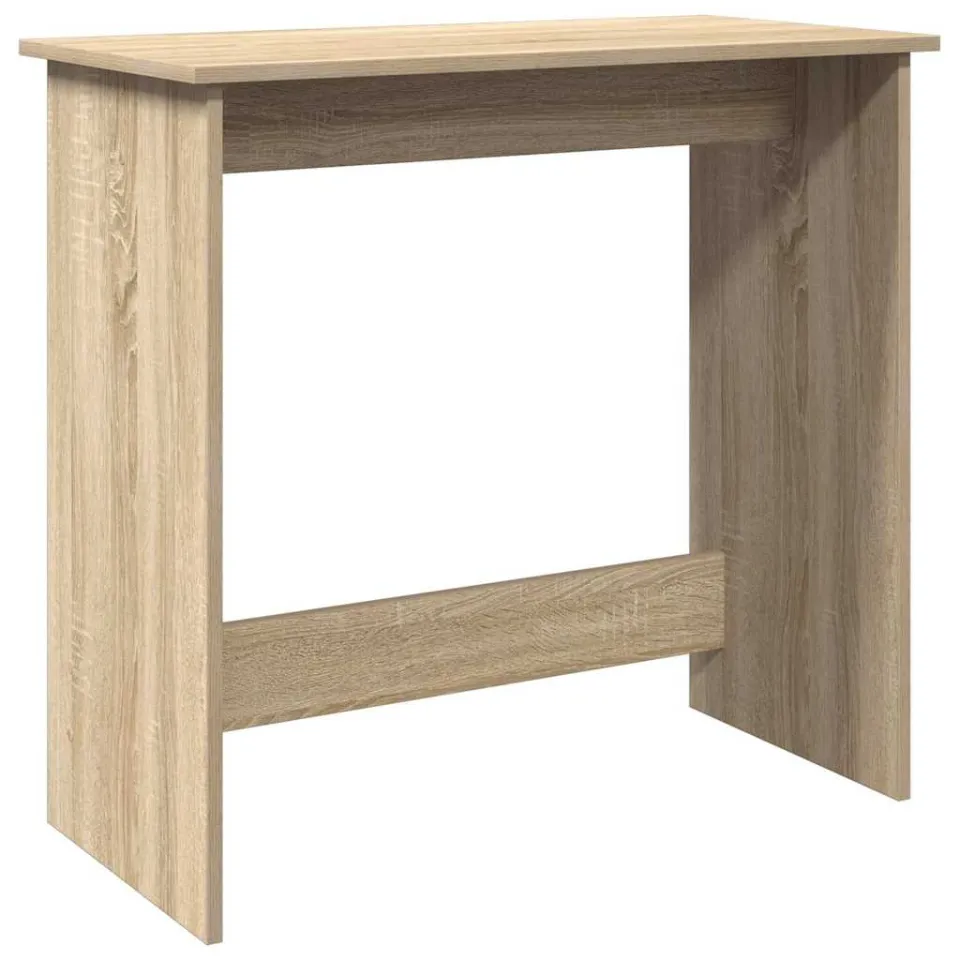 vidaXL Bureau 80x40x75 cm bewerkt hout sonoma eikenkleurig, foto 3