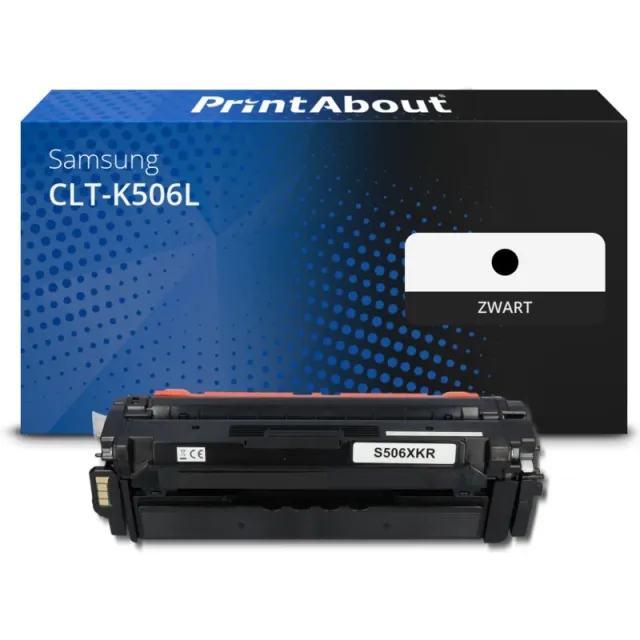 PrintAbout huismerk Toner CLT-K506L (SU171A) Zwart Hoge capaciteit Geschikt voor Samsung