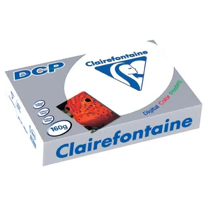 Clairefontaine DCP presentatiepapier A4, 160 g, pak van 250 vel wit