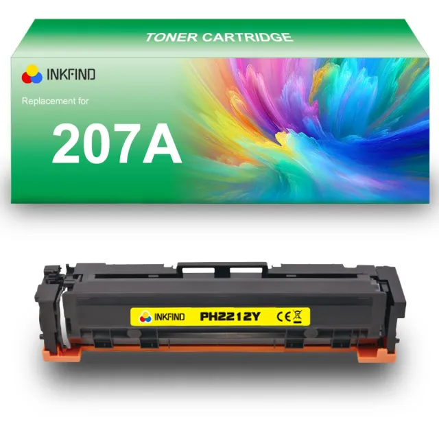 INKFIND 207A (W2212A) Geel tonercartridge compatibel met HP 207A (W2212A) Geel toner cartridge - 1-pack Geel Geel x 1