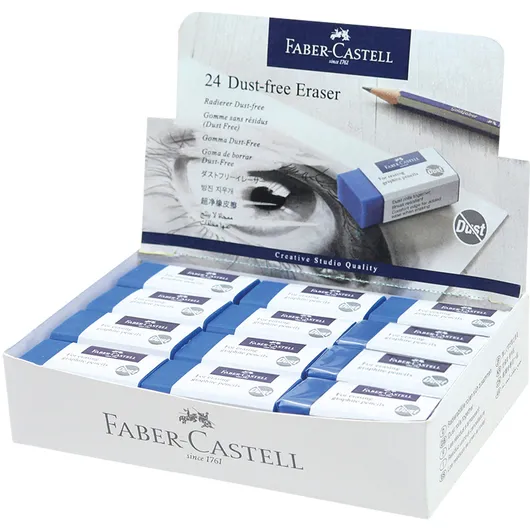 Faber-Castell Gum Faber-Castell stofvrij blauw