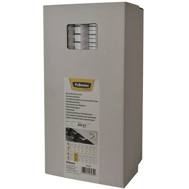 Fellowes Bindrug Fellowes 10mm 21rings A4 blauw 100 stuks