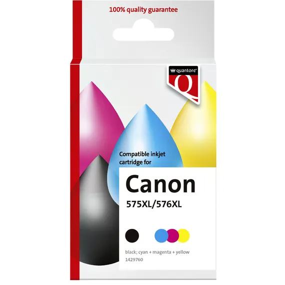 Quantore Inktcartridge Quantore alternatief tbv Canon Pg-575XL Cl-576XL zwart + kleur onbekend
