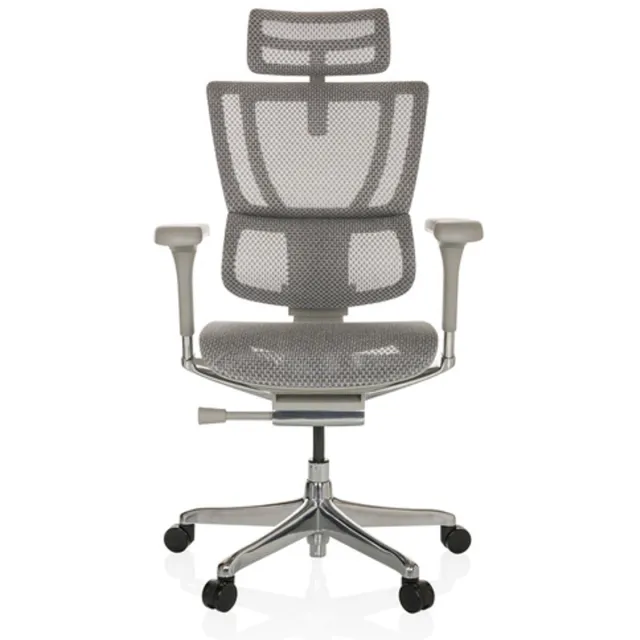 hjh office Bureaustoel / Directiestoel ERGOHUMAN SLIM G GEN2 Netstof lichtgrijs hjh OFFICE