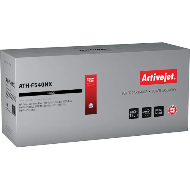 ActiveJet AT-F542N Toner voor HP-printer; HP 203A CF542A-vervanging; Opperste; 1300 pagina's; geel. Zwart