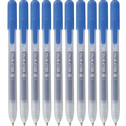 Sakura Gelschrijver Sakura Gelly Roll Classic 08 klikfunctie blauw 10 stuks