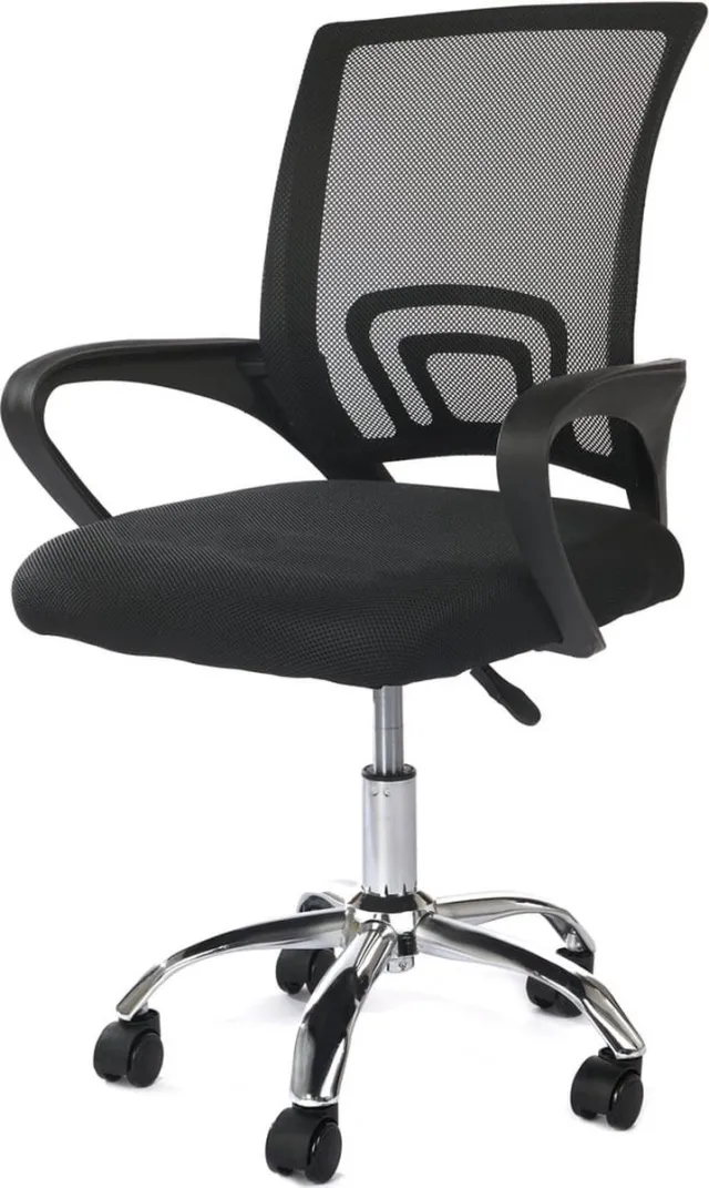 Viking Choice Ergonomische bureaustoel - verstelbaar - mesh - zwart