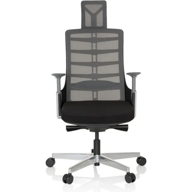 hjh office Luxe bureaustoel SKARIF Netstof / Stof zwart hjh OFFICE Zwart/Grijs