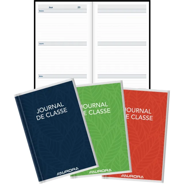 Aurora Education schoolagenda ft 10,5 x 16,5 cm, 224 bladzijden, eeuwigdurend blauw