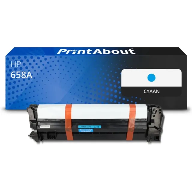 PrintAbout Huismerk HP 658A (W2001A) Toner Cyaan
