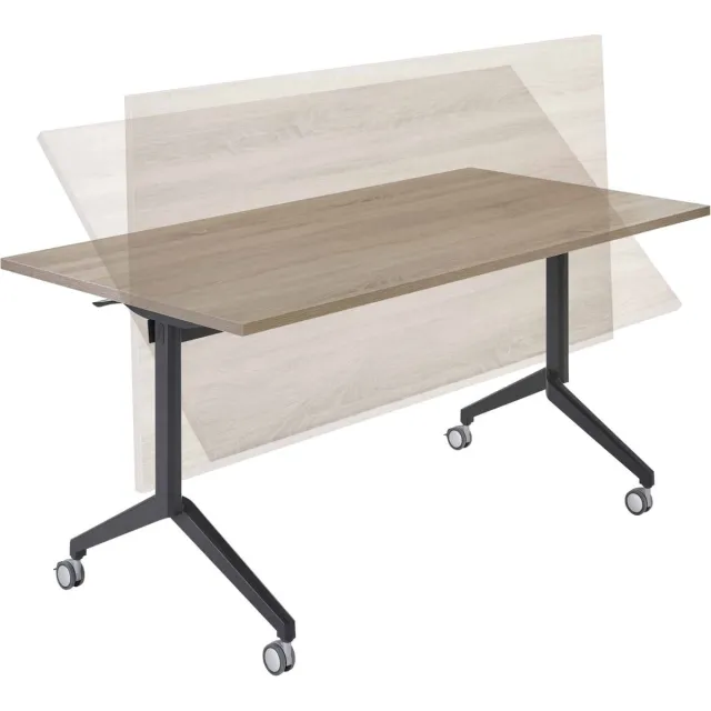 ABC Kantoormeubelen Universele klaptafel Hyper breed 140CM diep 80CM bladkleur Wit framekleur Zwart (RAL9005) Zwart (RAL9005)/Wit