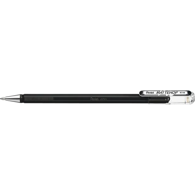 Pentel Gelschrijver Pentel K110 Mattehop medium zwart
