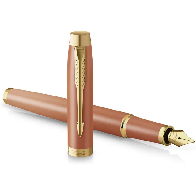Parker IM Rituals vulpen, oranje GT, medium, giftbox blauw