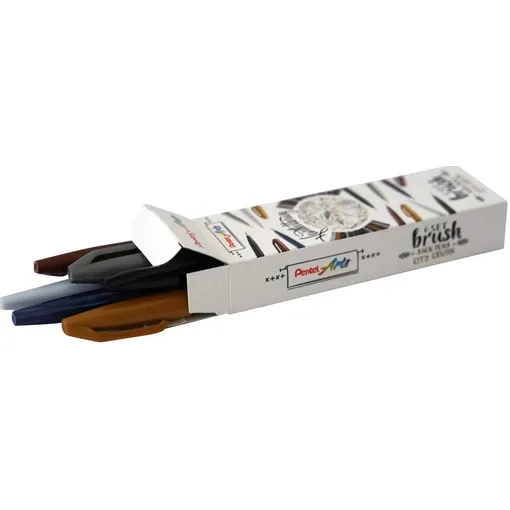 Pentel Brushpen Pentel Sign SES15C City Crush assorti 6 stuks