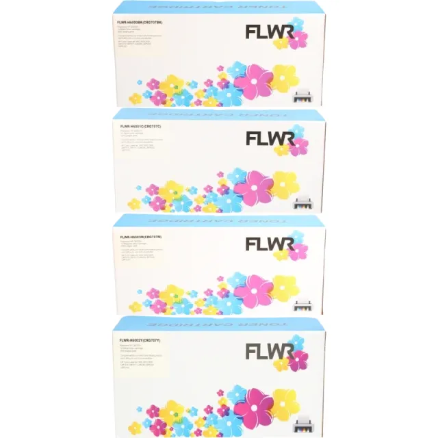 FLWR HP 124A Multipack zwart en kleur (Huismerk (remanufactured))