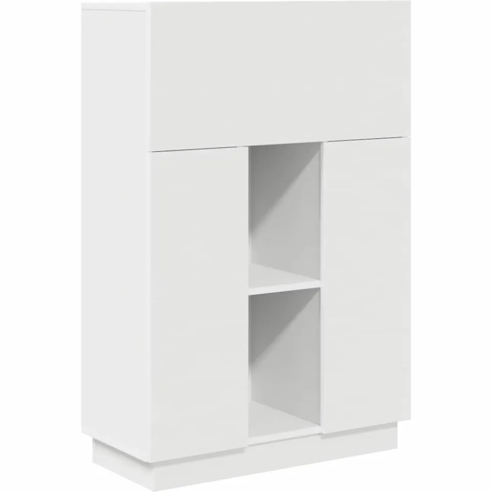 vidaXL Bureau Wit 71,5 x 31,5 x 106,5 cm Bewerkt hout, foto 3