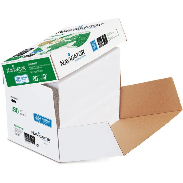 Navigator Universal printpapier ft A4, 80 g, doos van 2500 vel wit
