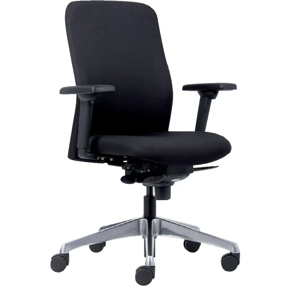 Euroseats Bureaustoel Euroseats Milano synchroom zwart