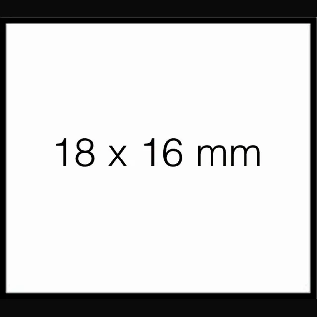 Sato Prijsetiket 18x16mm Sato Duo 16 permanent wit 1500 stuks