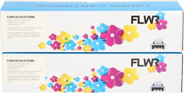 FLWR Toners / HP 126A twinpack / zwart / Geschikt voor HP