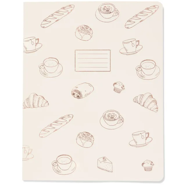 HEMA Schrift 25.5x20cm gelinieerd croissant (gebroken wit)