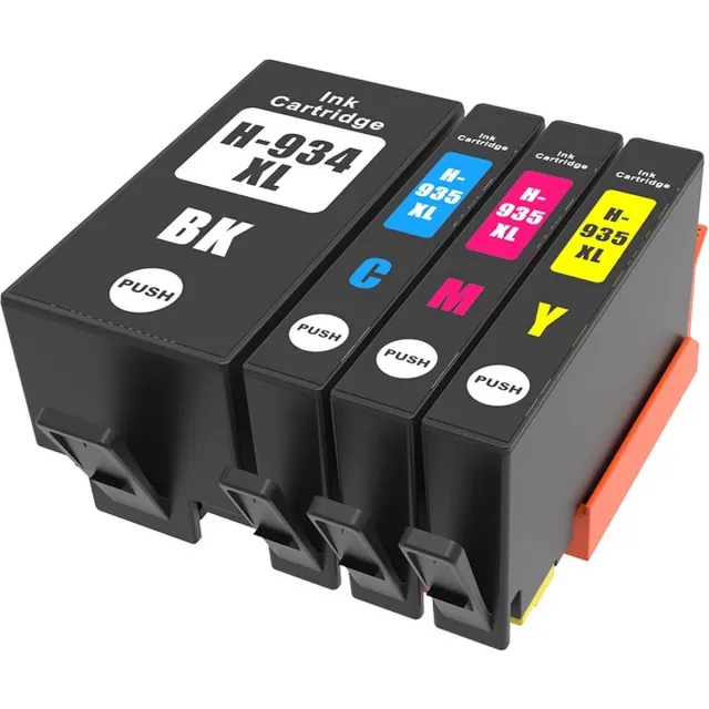 Inktkenners Inktcartridges Geschikt voor HP 934XL / 935XL | Multipack van 4 inktcartridges Geschikt voor Printers: HP OfficeJet 6800, 6812, 6815, 6820, 6825, Pro 6230, 6800, 6830, 6835 Zwart (33ml); Cyaan (13ml); Geel (13ml); Magenta (13ml)