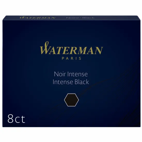 Waterman Inktpatroon Waterman nr 23 lang zwart pak à 8 stuks