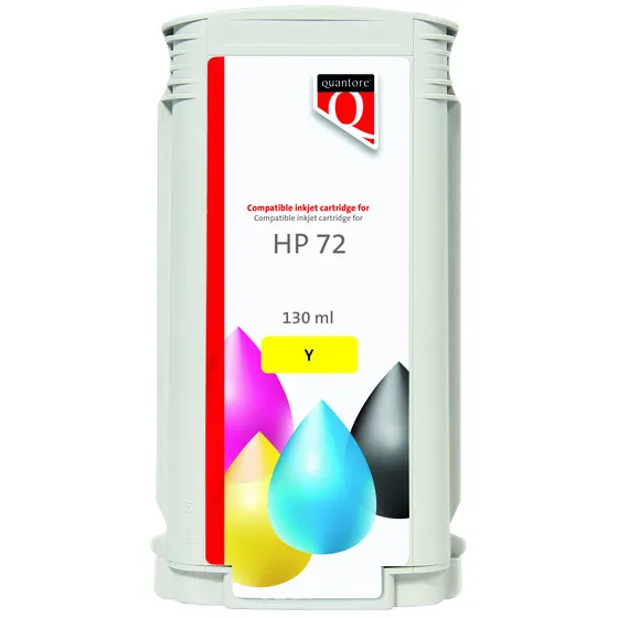 Quantore Inktcartridge Quantore alternatief tbv HP 72 C9373A geel