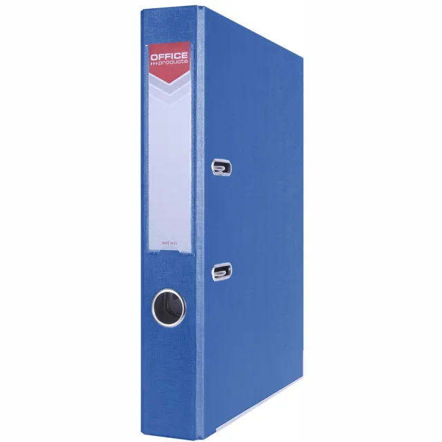 Office Products ordner, voor A4, uit karton, rug van 5,5 cm, blauw grijs