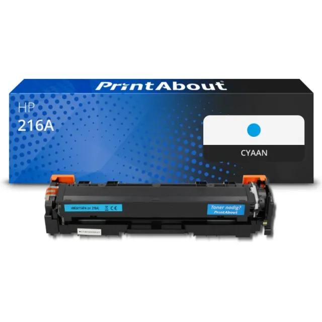 PrintAbout huismerk Toner 216A (W2411A) Cyaan Geschikt voor HP