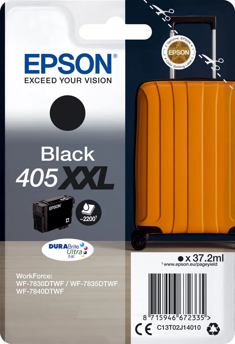 Epson 405XXL inktcartridge zwart, foto 2