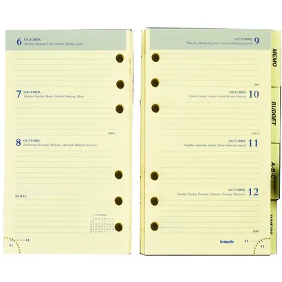 Brepols Agendavulling 2027 Brepols Brefax 17 7dagen/2pagina's