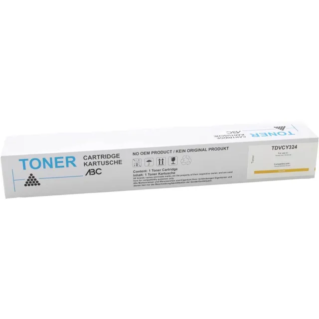 ABC huismerk Toner geschikt voor Develop TN-324Y geel geschikt voor Ineo+ Ineo + 258 308 368