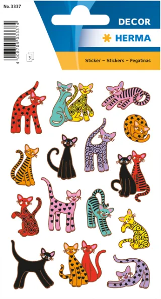 Herma Etiket HERMA 3337 abstracte katten